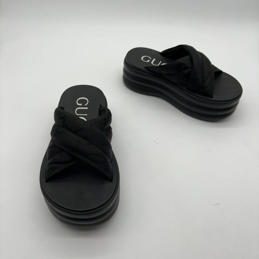 Gucci Platform Slide in Black